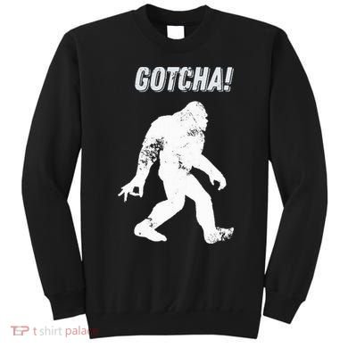 Bigfoot Circle Game Gotcha Meme Ok Hand Sweatshirt