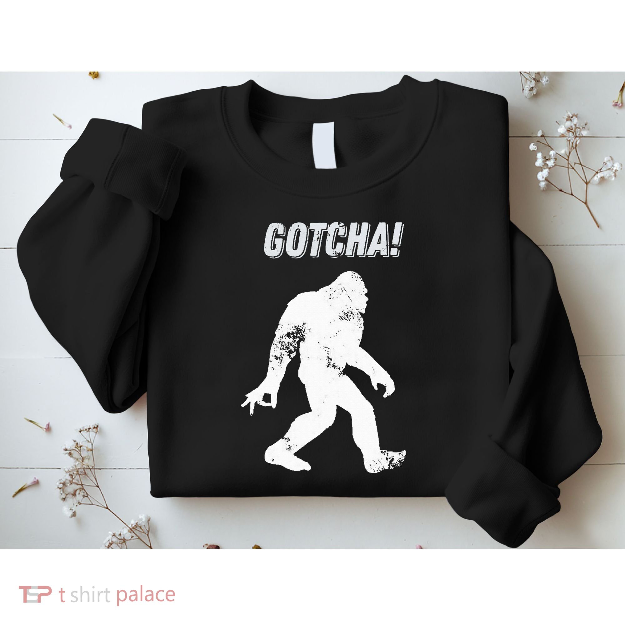 Bigfoot Circle Game Gotcha Meme Ok Hand Sweatshirt