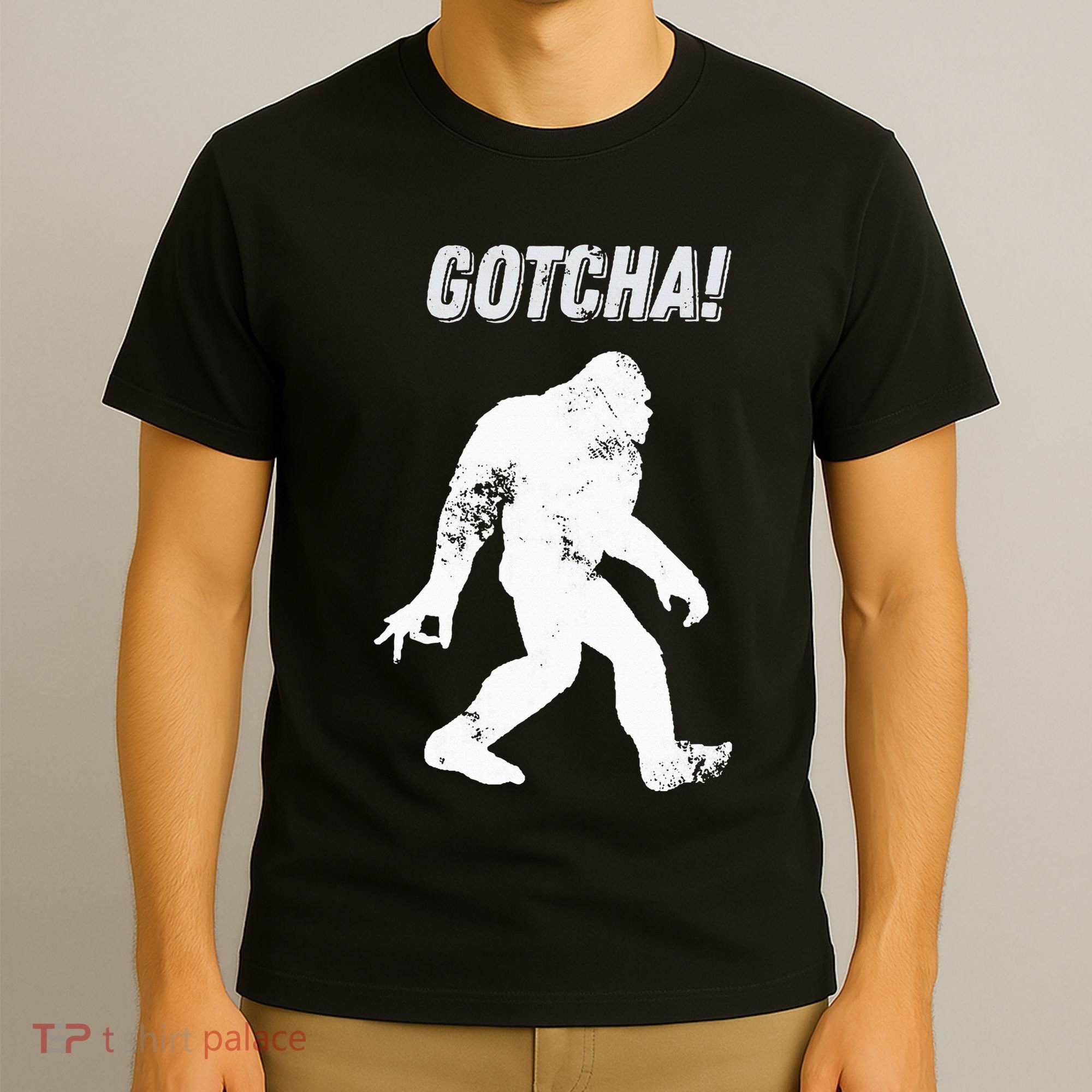 Bigfoot Circle Game Gotcha Meme Ok Hand T-Shirt