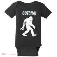 Bigfoot Circle Game Gotcha Meme Ok Hand Baby Bodysuit thumb 0