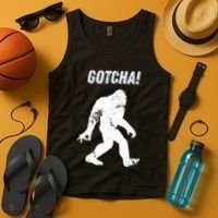 Bigfoot Circle Game Gotcha Meme Ok Hand Tank Top thumb 4