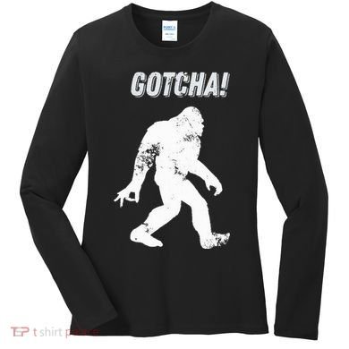 Bigfoot Circle Game Gotcha Meme Ok Hand Women's Long Sleeve Shirt