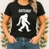 Bigfoot Circle Game Gotcha Meme Ok Hand Women's T-Shirt thumb 2