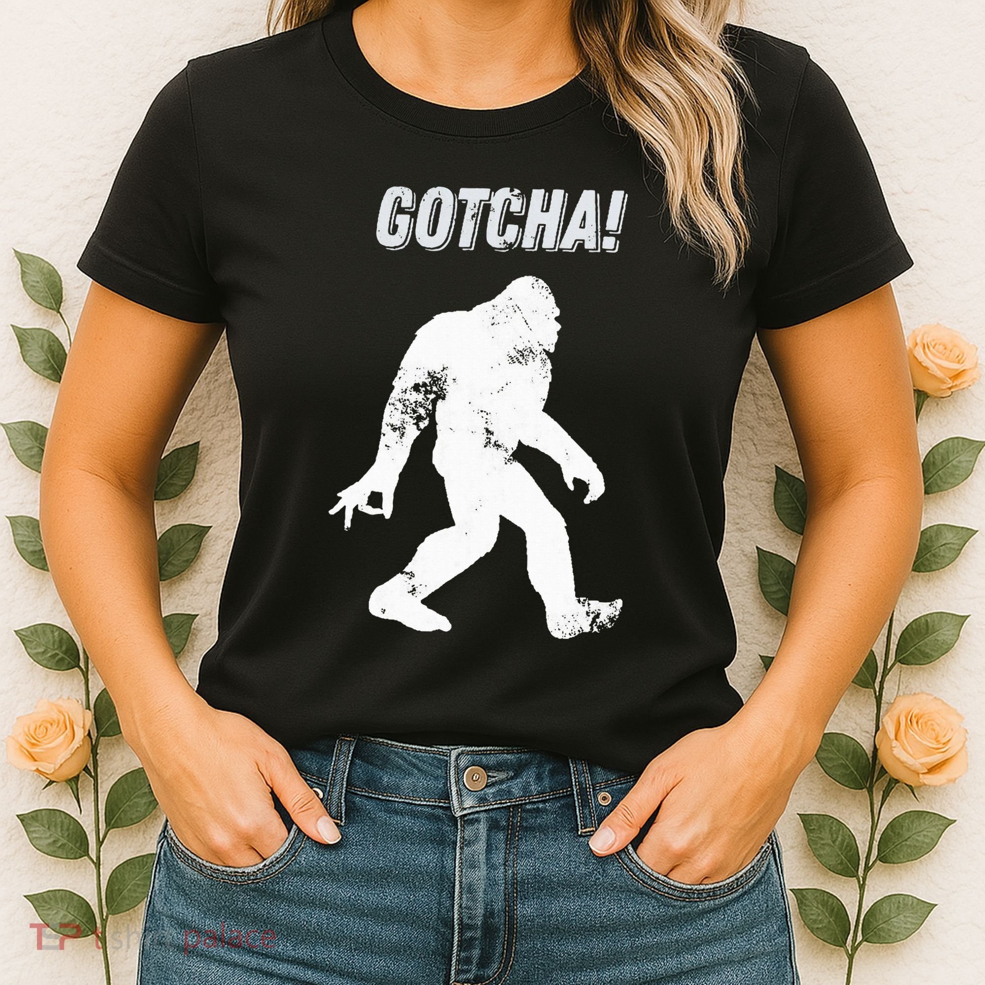 Bigfoot Circle Game Gotcha Meme Ok Hand Women's T-Shirt