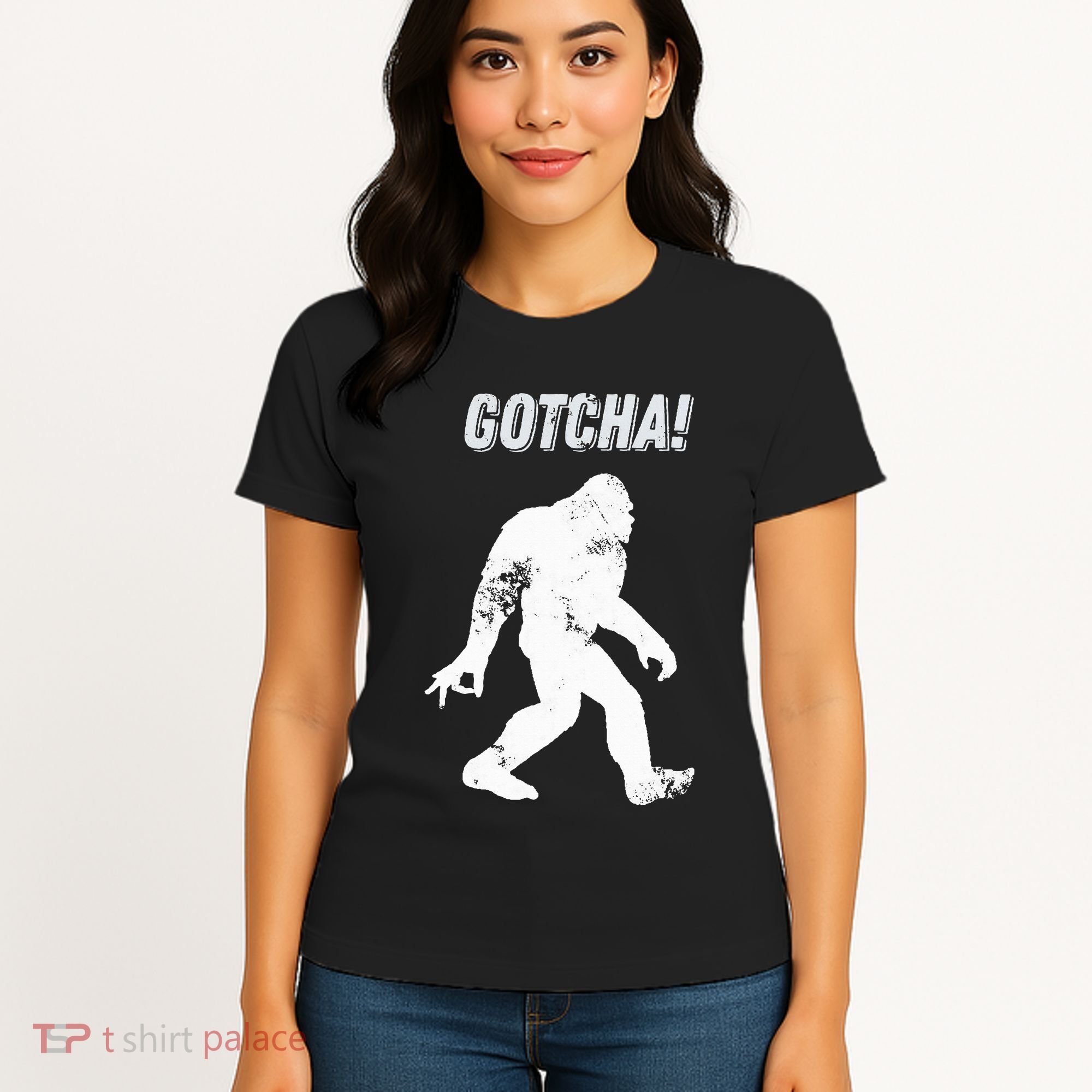 Bigfoot Circle Game Gotcha Meme Ok Hand Women's T-Shirt