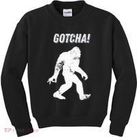 Bigfoot Circle Game Gotcha Meme Ok Hand Kids Sweatshirt thumb 0