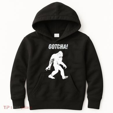 Bigfoot Circle Game Gotcha Meme Ok Hand Kids Hoodie