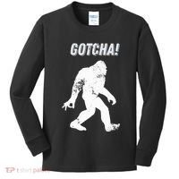 Bigfoot Circle Game Gotcha Meme Ok Hand Kids Long Sleeve Shirt thumb 0