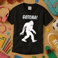 Bigfoot Circle Game Gotcha Meme Ok Hand Kids T-Shirt thumb 3