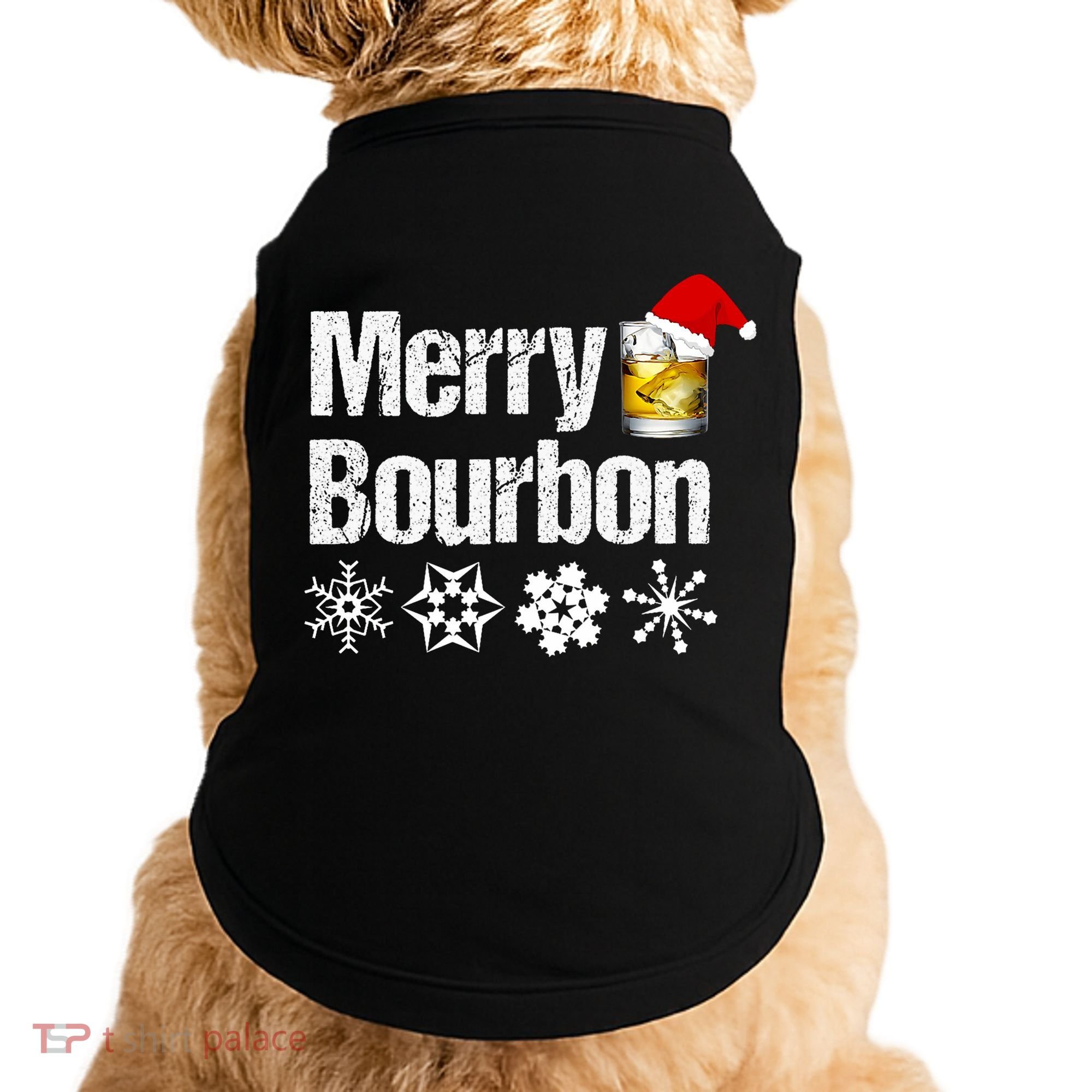 Bourbon Christmas Gift Merry Bourbon Doggie Tank