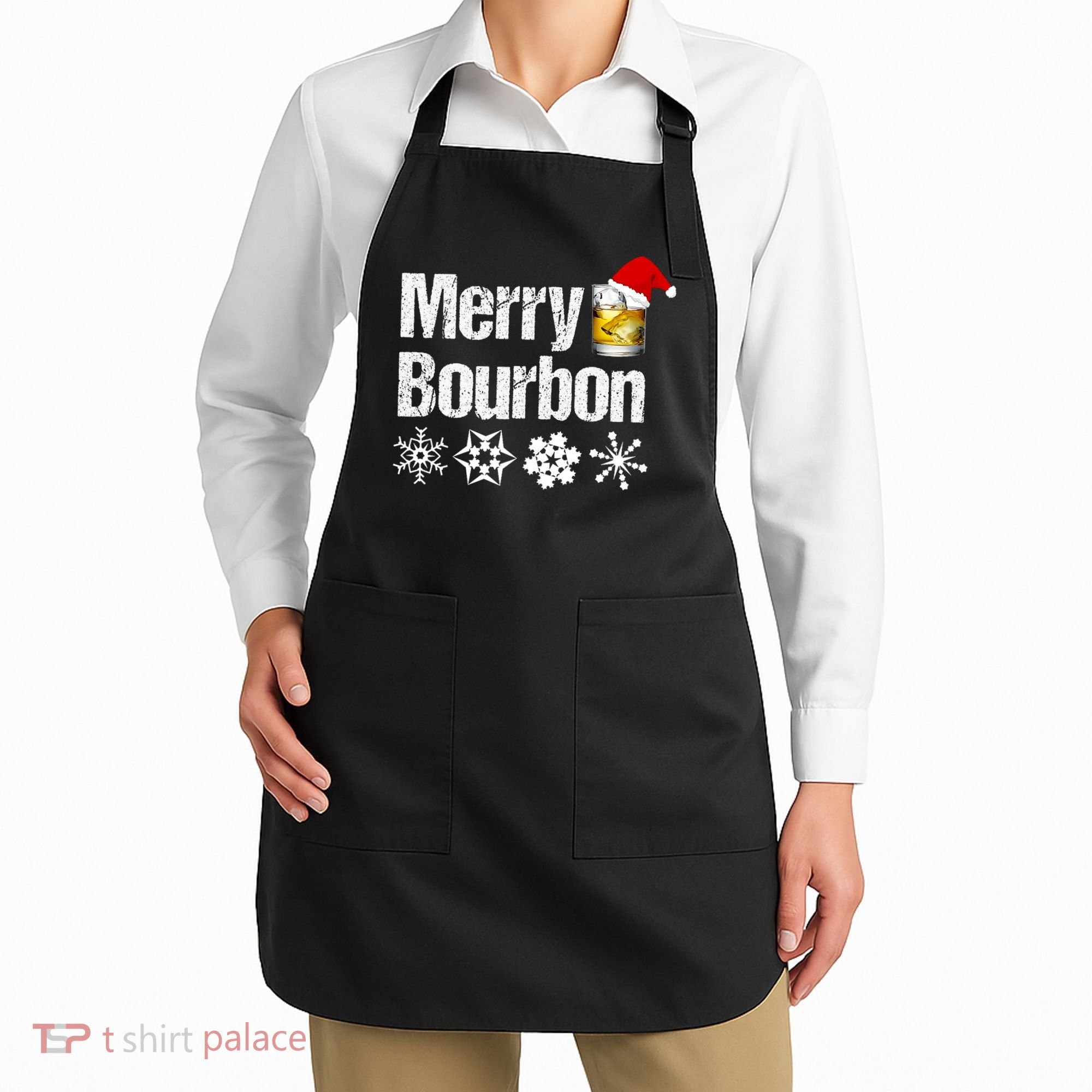 Bourbon Christmas Gift Merry Bourbon Apron
