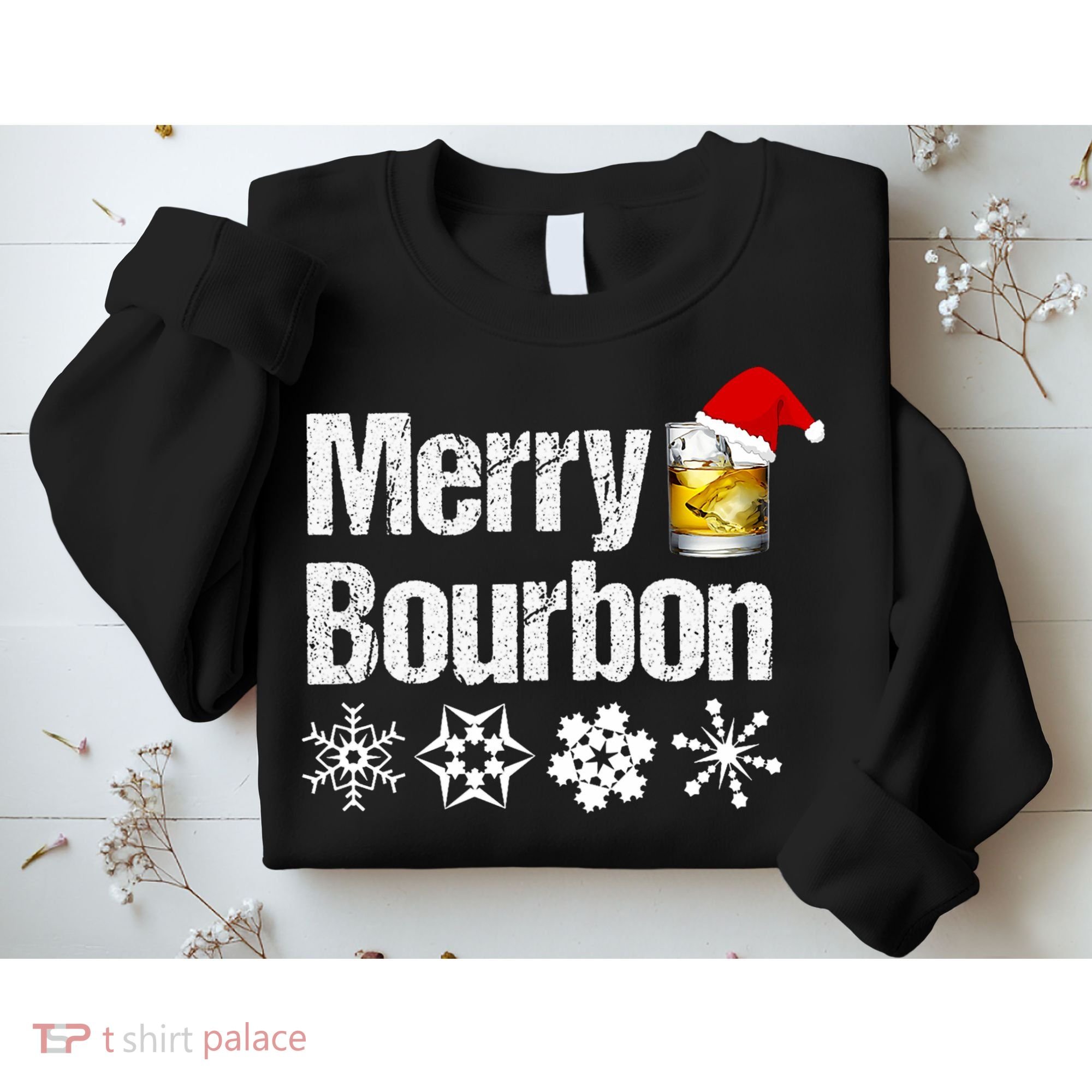 Bourbon Christmas Gift Merry Bourbon Sweatshirt