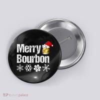 Bourbon Christmas Gift Merry Bourbon Button thumb 0