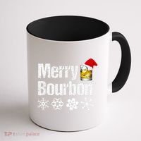 Bourbon Christmas Gift Merry Bourbon Coffee Mug thumb 1