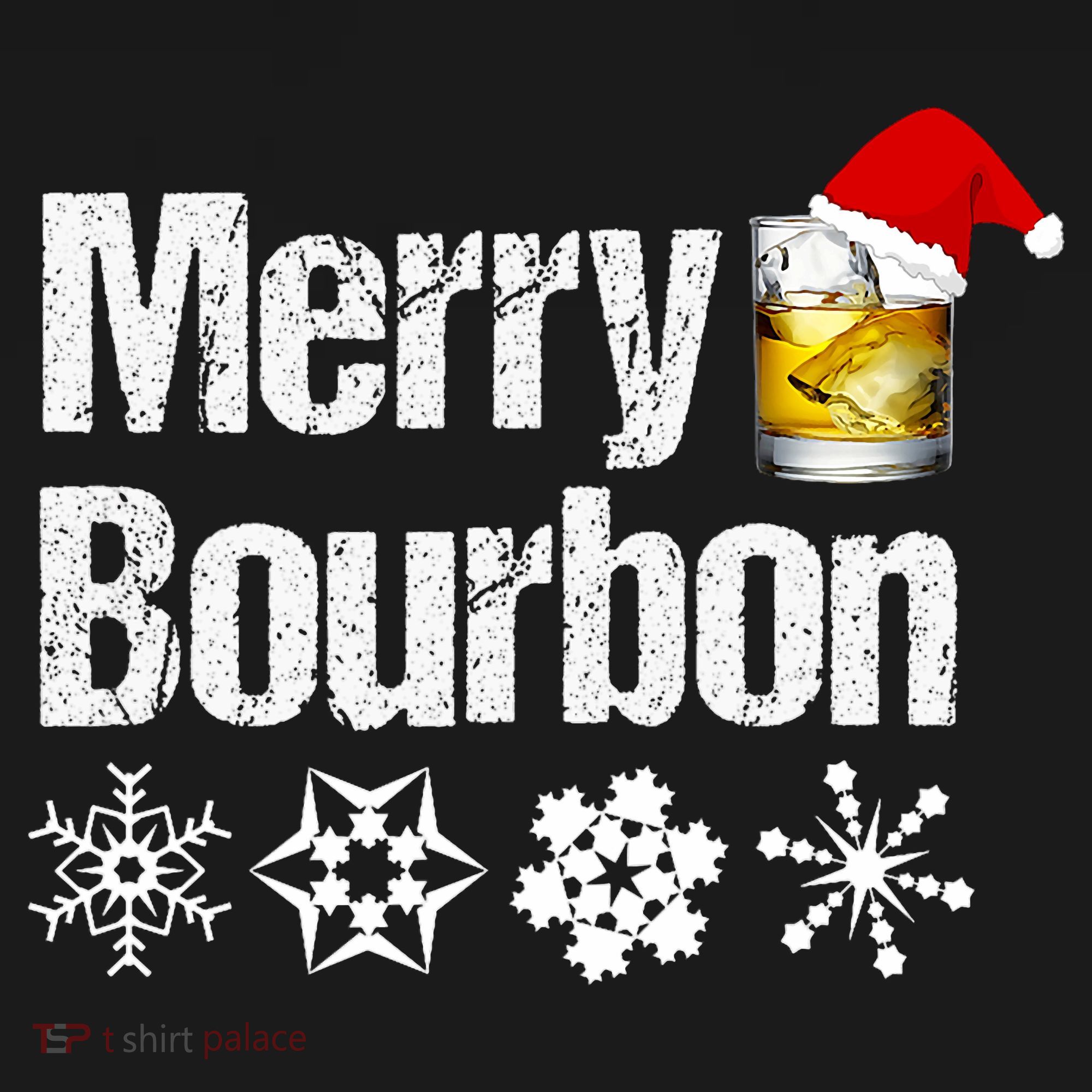 Bourbon Christmas Gift Merry Bourbon Coaster