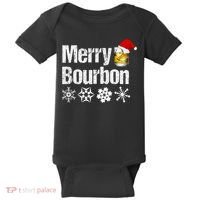 Bourbon Christmas Gift Merry Bourbon Baby Bodysuit thumb 0