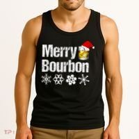 Bourbon Christmas Gift Merry Bourbon Tank Top thumb 3
