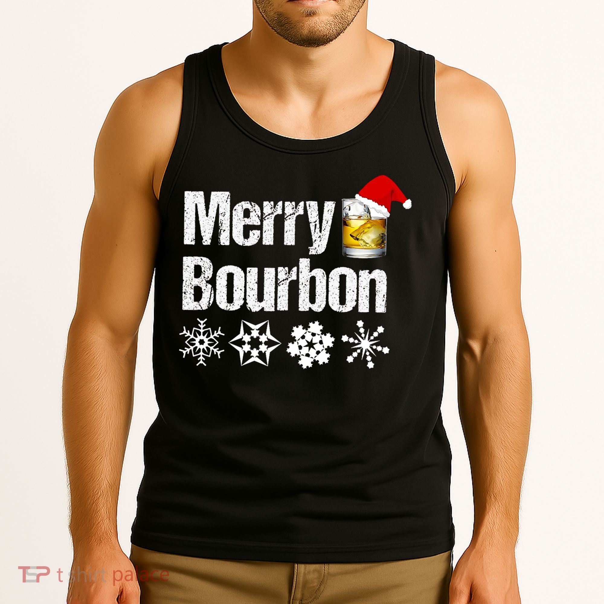 Bourbon Christmas Gift Merry Bourbon Tank Top