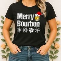 Bourbon Christmas Gift Merry Bourbon Women's T-Shirt thumb 2