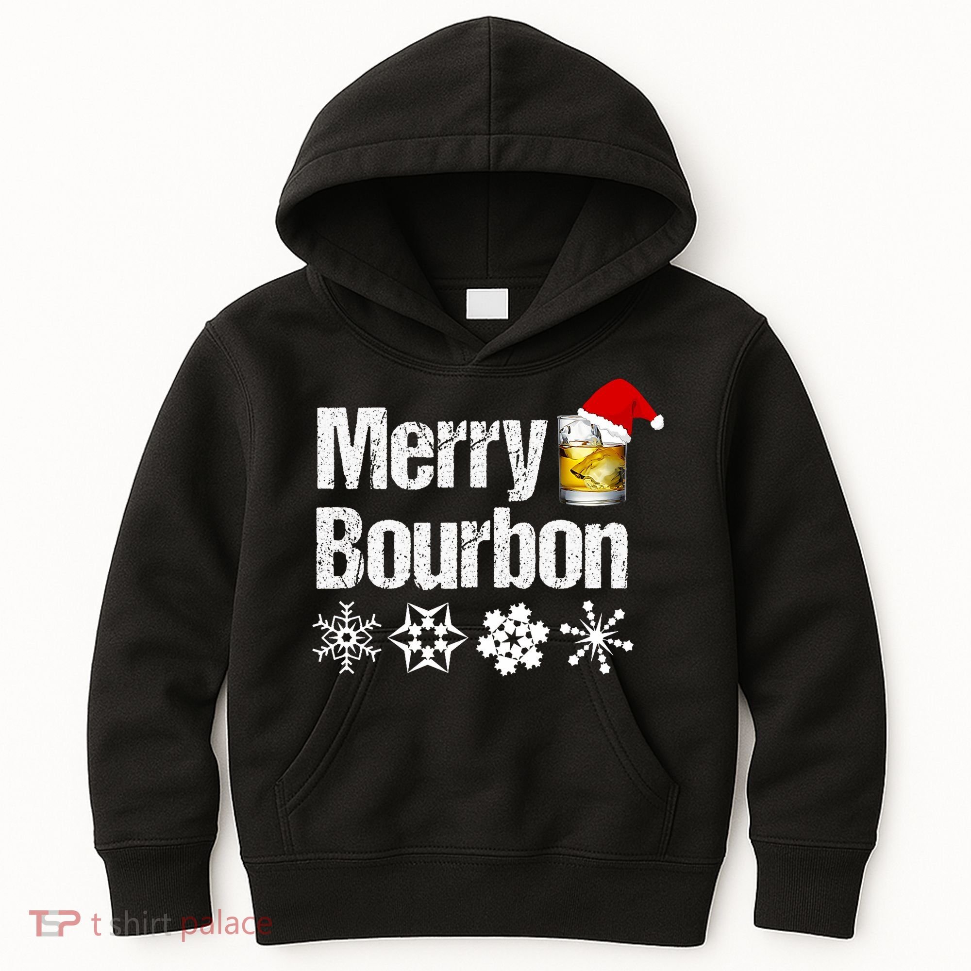 Bourbon Christmas Gift Merry Bourbon Kids Hoodie