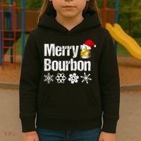 Bourbon Christmas Gift Merry Bourbon Kids Hoodie thumb 3