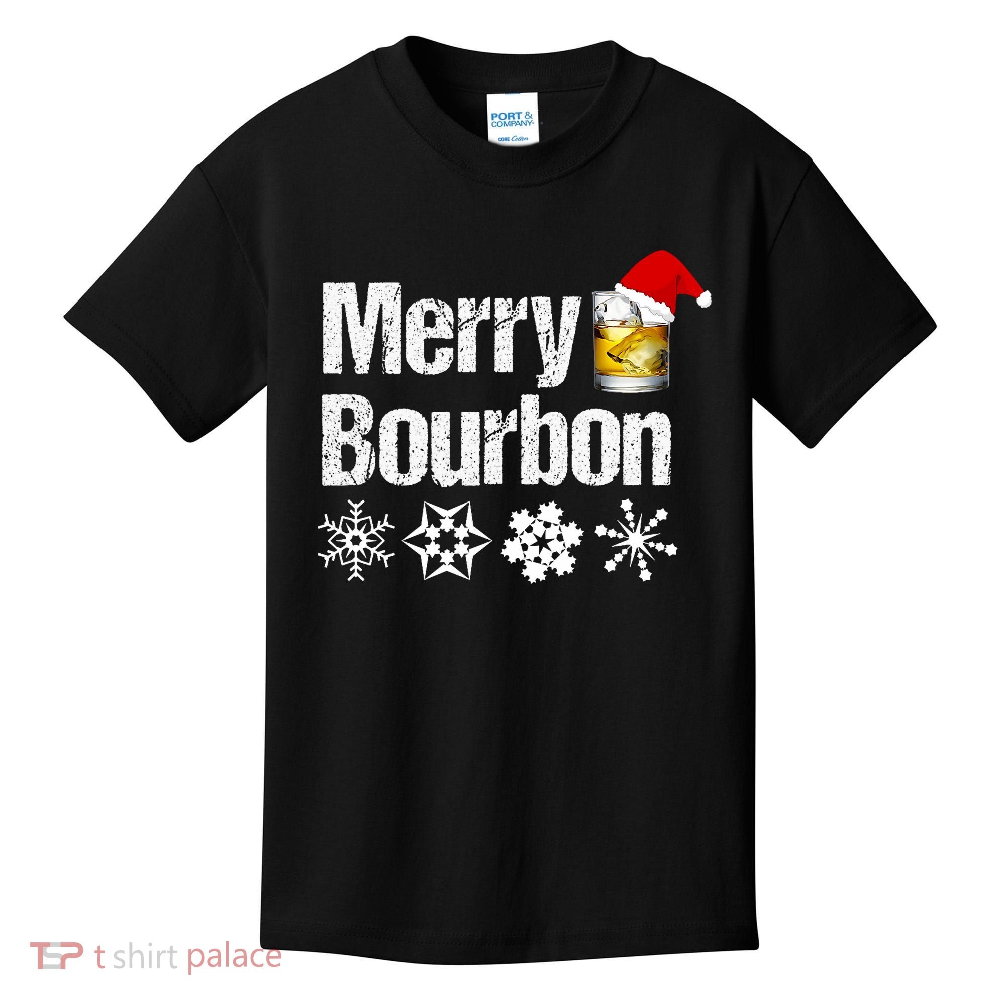 Bourbon Christmas Gift Merry Bourbon Kids T-Shirt