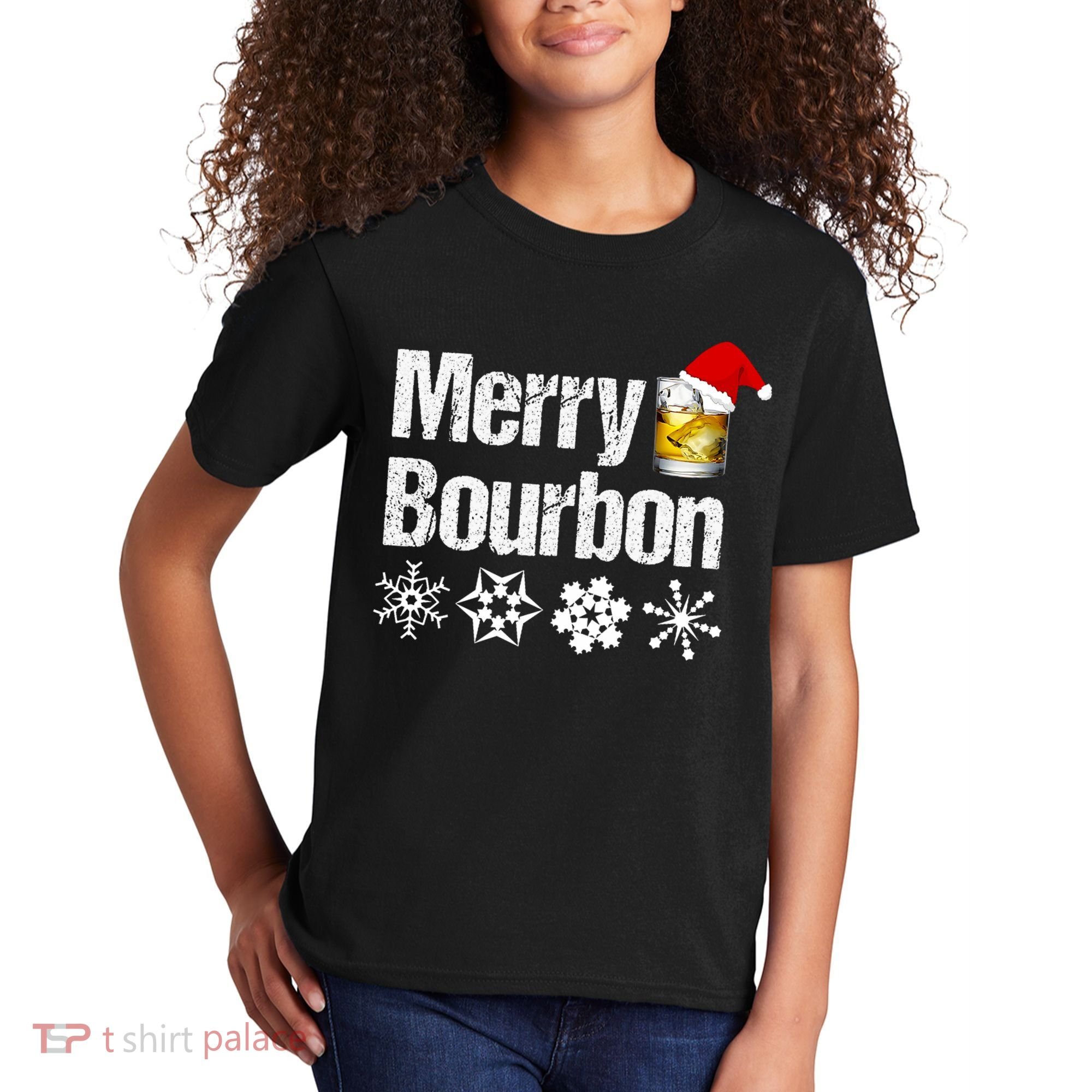 Bourbon Christmas Gift Merry Bourbon Kids T-Shirt