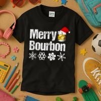 Bourbon Christmas Gift Merry Bourbon Kids T-Shirt thumb 3