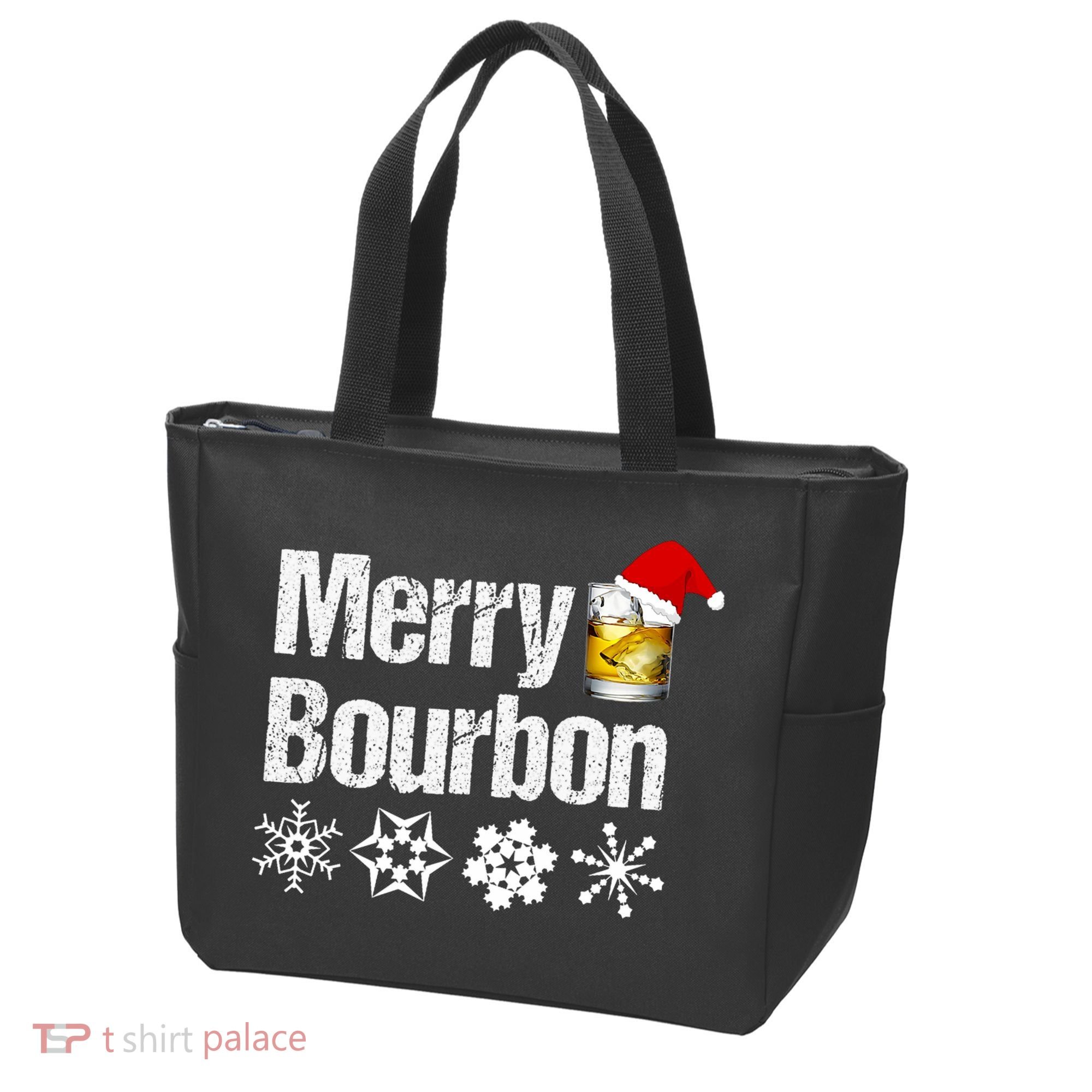 Bourbon Christmas Gift Merry Bourbon Tote Bag