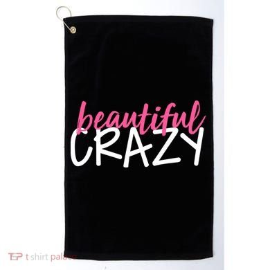 Beautiful Crazy Gift Golf Towel