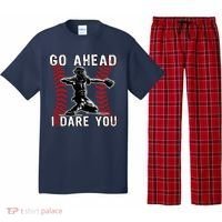 Baseball Catcher Go Ahead I Dare You Pajama Set thumb 0