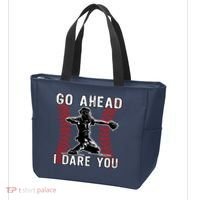 Baseball Catcher Go Ahead I Dare You Tote Bag thumb 3