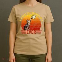 Best Cat Grandpa Ever Funny Fist Bump Gesture Vintage Style T-Shirt thumb 4
