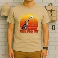 Best Cat Grandpa Ever Funny Fist Bump Gesture Vintage Style T-Shirt thumb 6
