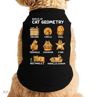 Basic Cat Geometry Cute Cat Cat Lover Cat Owner Math School Doggie Tank
