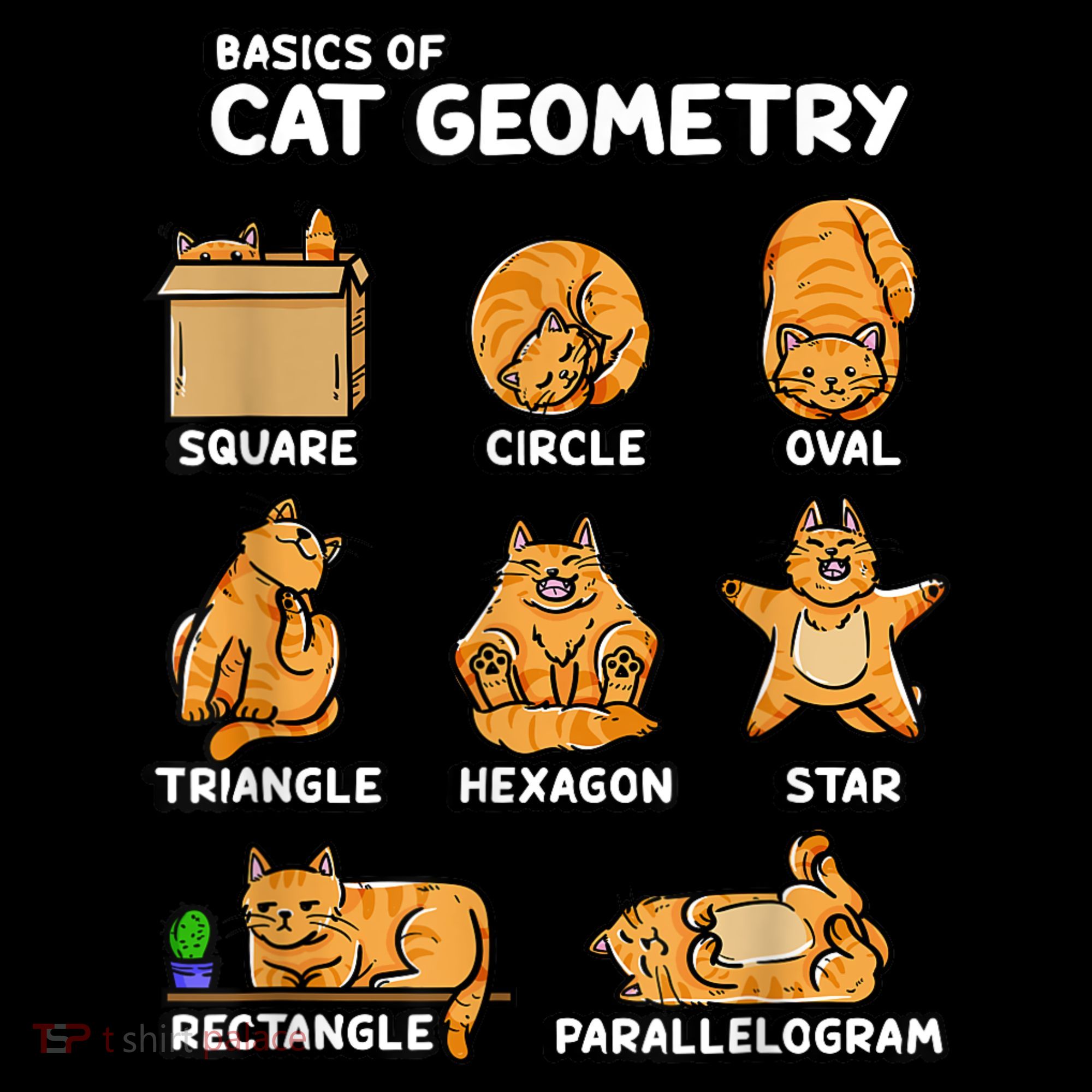 Basic Cat Geometry Cute Cat Cat Lover Cat Owner Math School Doggie Tank