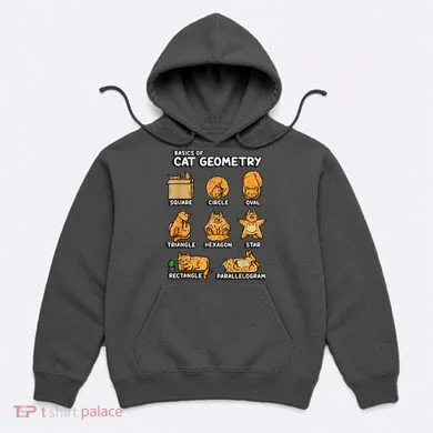 Basic Cat Geometry Cute Cat Cat Lover Cat Owner Math School Hoodie