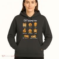 Basic Cat Geometry Cute Cat Cat Lover Cat Owner Math School Hoodie thumb 5