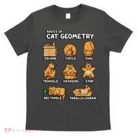 Basic Cat Geometry Cute Cat Cat Lover Cat Owner Math School T-Shirt thumb 0