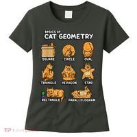 Basic Cat Geometry Cute Cat Cat Lover Cat Owner Math School Women's T-Shirt thumb 0