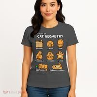 Basic Cat Geometry Cute Cat Cat Lover Cat Owner Math School Women's T-Shirt thumb 4