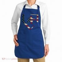 Baseball Catcher Gear Gift American Flag Baseballin Gift Apron thumb 2