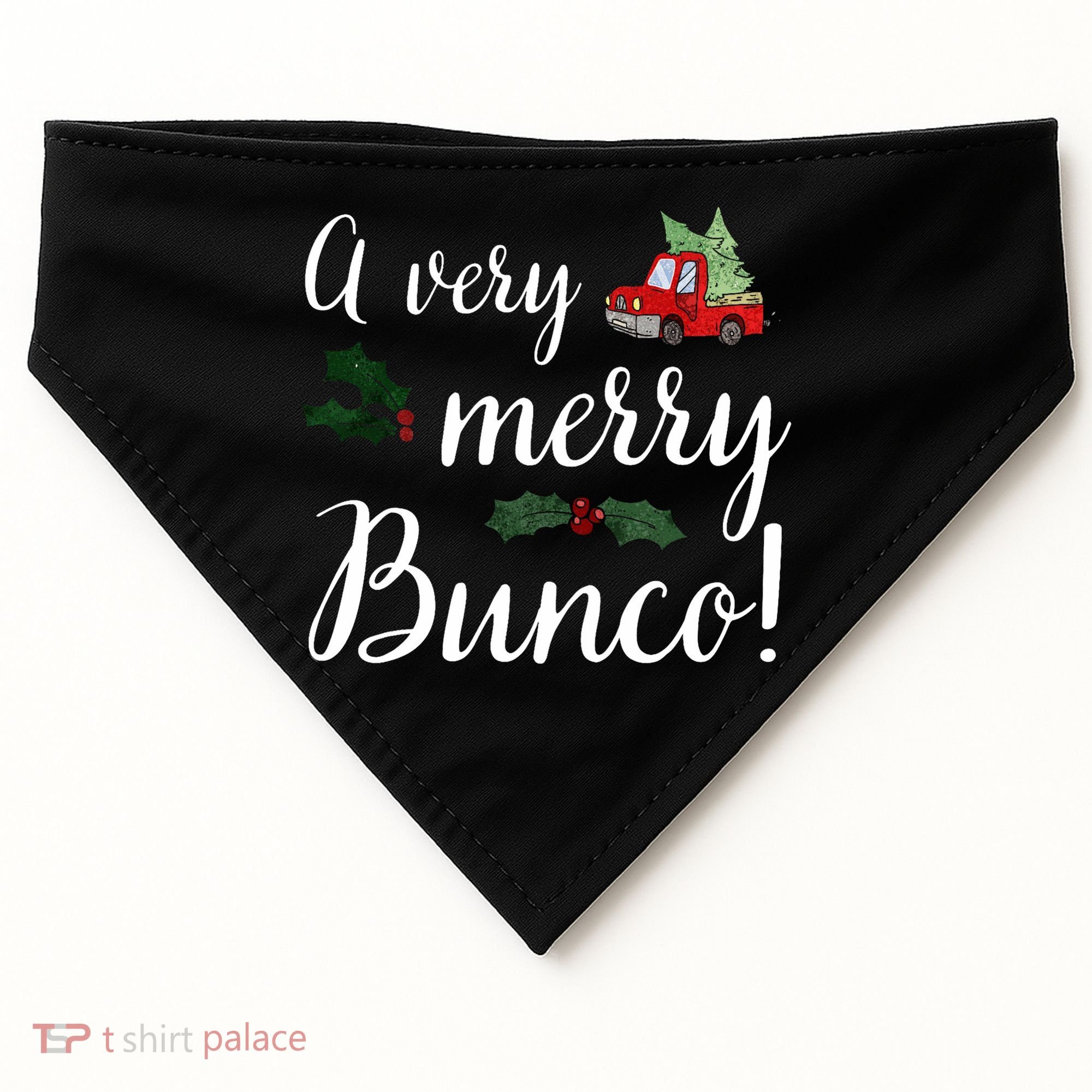 Bunco Christmas Gift Very Merry Bunco USA-Made Doggie Bandana