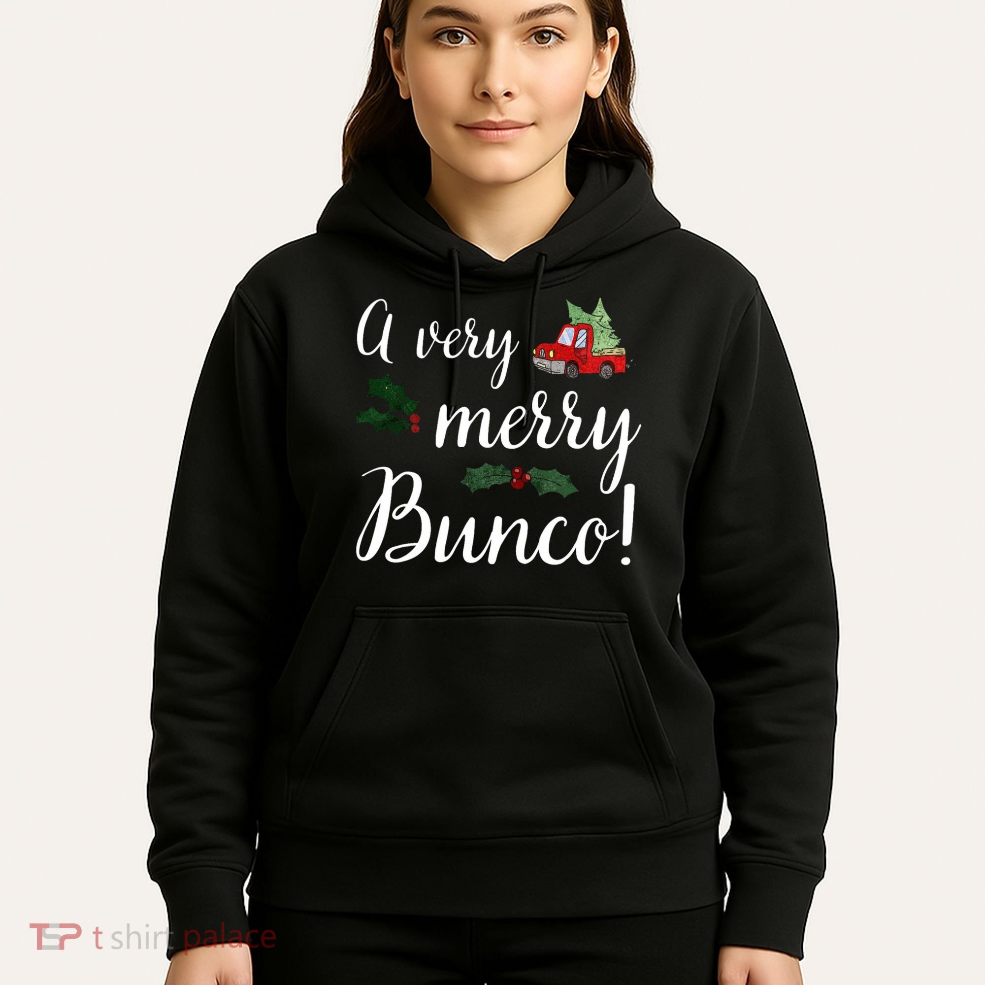 Bunco Christmas Gift Very Merry Bunco Hoodie