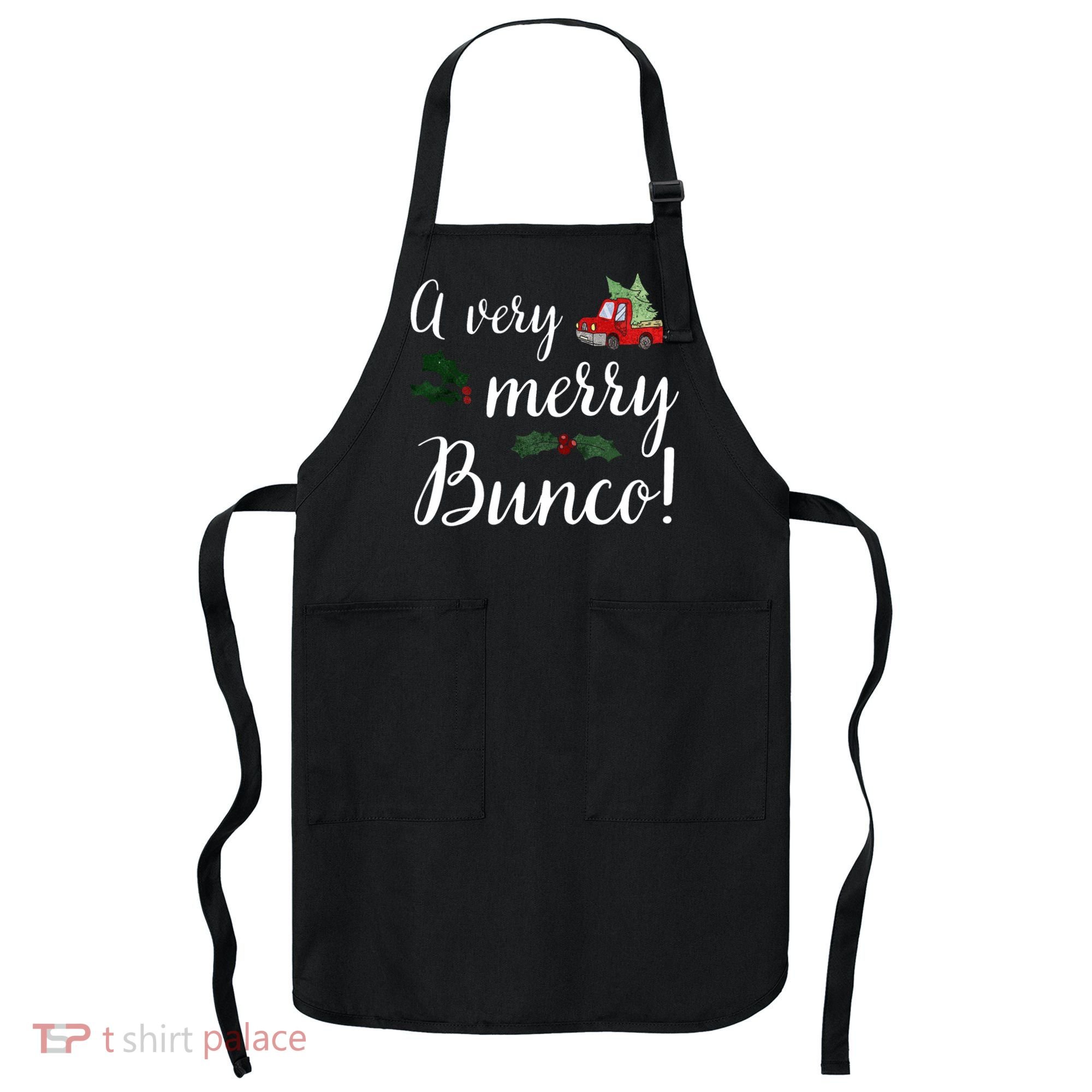 Bunco Christmas Gift Very Merry Bunco Apron