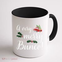 Bunco Christmas Gift Very Merry Bunco Coffee Mug thumb 1