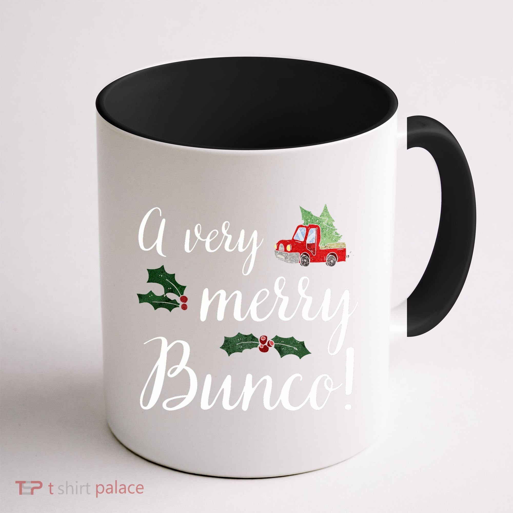 Bunco Christmas Gift Very Merry Bunco Coffee Mug