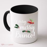 Bunco Christmas Gift Very Merry Bunco Coffee Mug thumb 0
