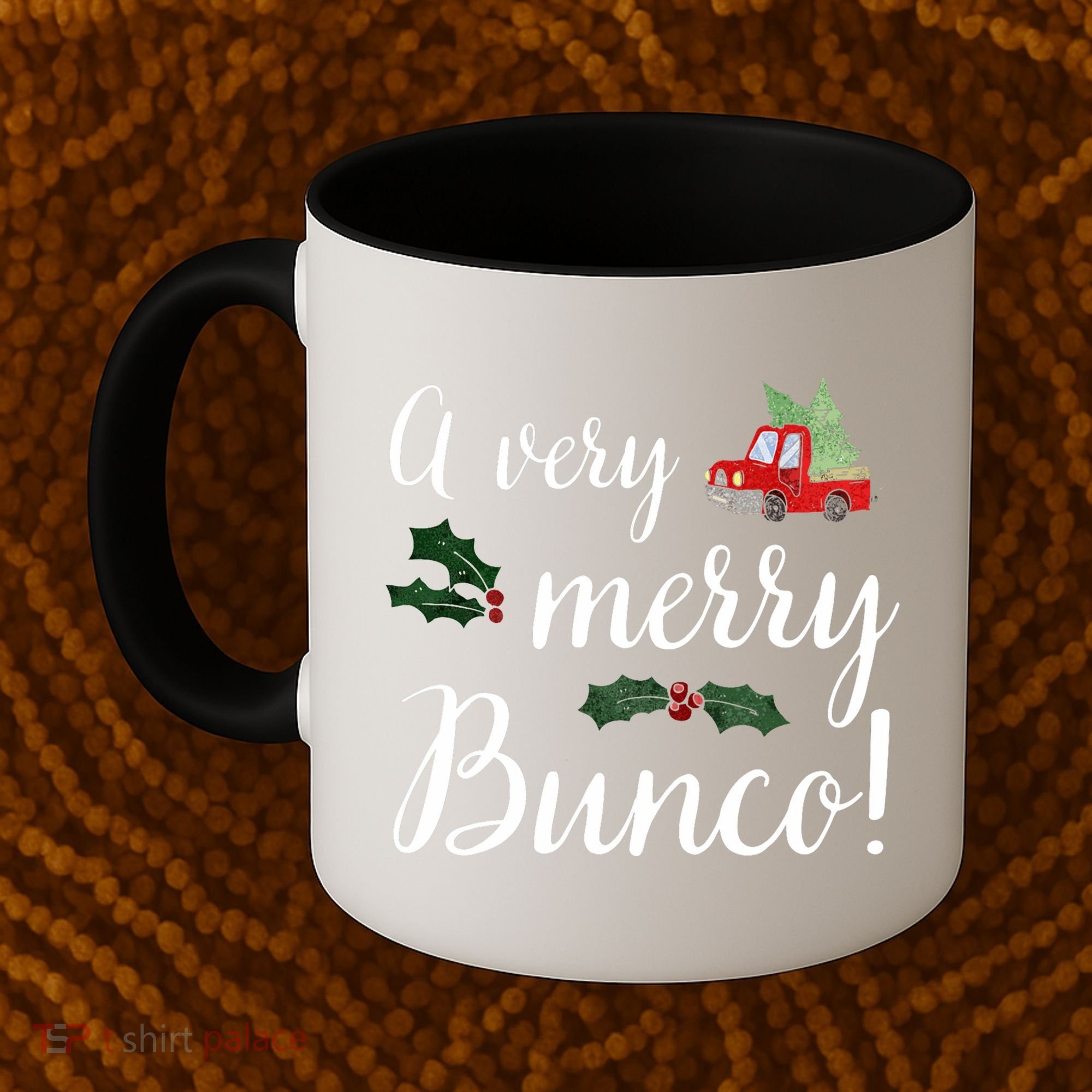 Bunco Christmas Gift Very Merry Bunco Coffee Mug