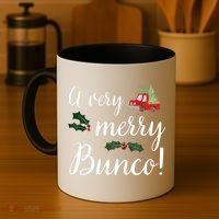 Bunco Christmas Gift Very Merry Bunco Coffee Mug thumb 4